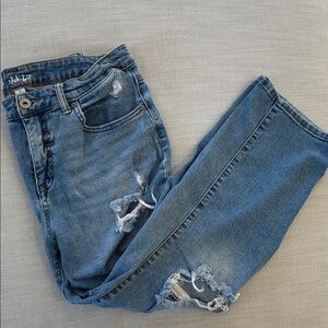 Style & Co. Light Blue Ripped cropped Jeans